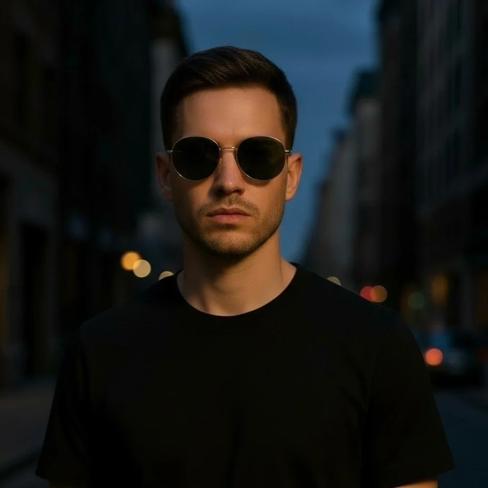 Givenchy Oval Aviator Stylish Aviator Sunglasses with Green Lenses unisex